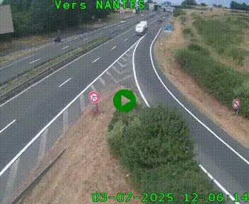 Webcam N147 au nord de Poitiers et à la jonction avec la A10