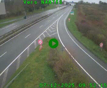 Webcam N147 au nord de Poitiers et à la jonction avec la A10
