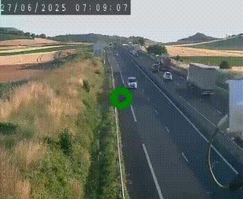 Caméra autoroute A75 à hauteur de Le Crest, en direction de Montpellier
