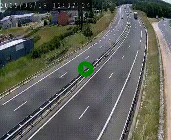 Caméra autoroute A75 à hauteur du col du rocher blanc en direction de Montpellier