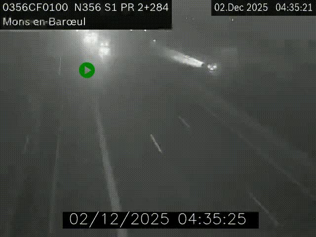 Webcam à l'entrée de Lille en direction du périphérique, à proximité de Mons-en-Baroeul sur la N356