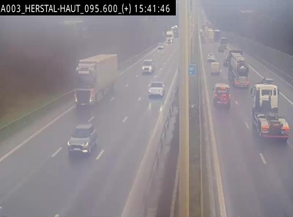 Webcam autoroute Belgique - Herstal - E40 direction Aix-la-Chapelle - BK 97