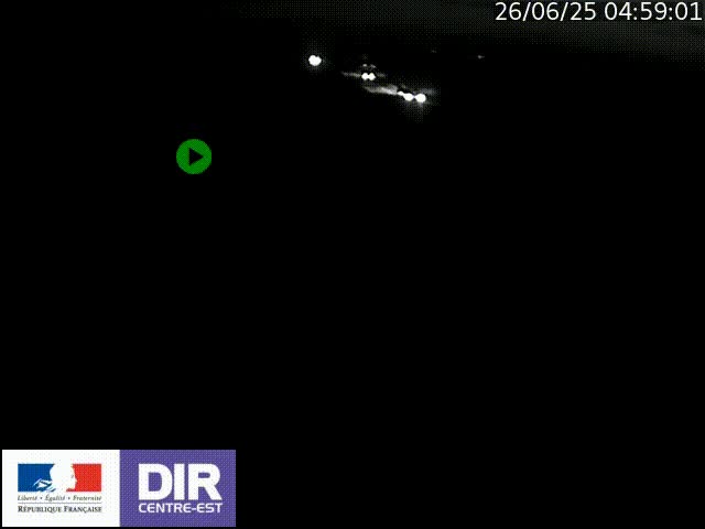 Webcam sur le contournement de Valence, sur la Nationale 7, à la jonction avec la N532, caméra orientée vers Grenoble