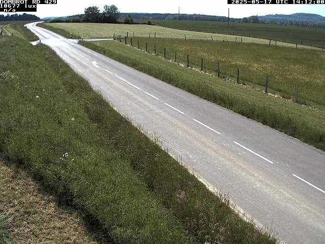 Webcam à Dombrot-le-Sec dans le département des Vosges sur la D429 à 407 mètres d'altitude