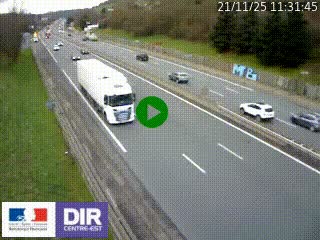 Webcam routière à Saint-Etienne-Terrenoire sur la RN88 avant la jonction entre l'A72 et le Boulevard Périphérique de Saint-Etienne