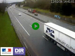 Webcam routière à Saint-Etienne-Terrenoire sur la RN88 avant la jonction entre l'A72 et le Boulevard Périphérique de Saint-Etienne