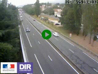 Webcam routière à Le Chambon-Feugerolles sur la RN88 entre Firminy et Saint-Etienne