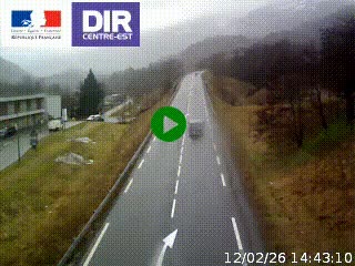 Web cam sur la N90 à Aime, en provenance de Bourg-Saint-Maurice et en direction d'Albertville