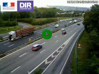 Caméra routière à hauteur de la sortie 15 Chambéry-centre au PK 4,103 en direction d'Albertville