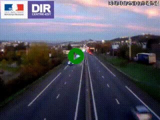 Caméra autoroute à Saint-Etienne (Les Littes) à hauteur du Ikea Saint-Etienne sur l'A72 en direction de Roanne