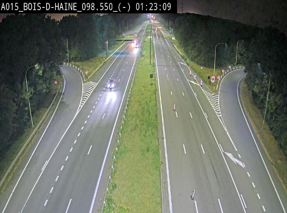 Webcam autoroute Belgique - Bois d'Haine - E42 - BK 98.6