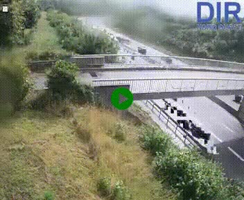 Webcam sur A84 à hauteur de Pont-Farcy, au niveau du pont autoroutier sur la Vire, au sud de Saint-Lô