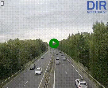 Webcam sur le périphérique de Caen (N814) à l'est de la ville, à Mondeville hauteur de la sortie 2, Presqu'île-Rives de l'Orne, au bout de l'autoroute A13