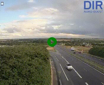 Webcam au début de l'A84 sur le périphérique Ouest de Caen (N814) à hauteur de la sortie 9, Porte de Bretagne