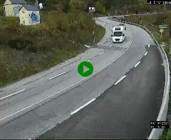Webcam au carrefour de la croisade, à la jonction entre la N22 et la N320, avant le poste de douane franco-andorrane. Webcam à 1790 mètres d'altitude