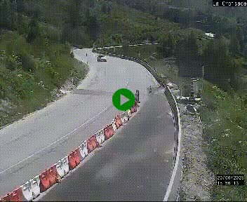 Webcam au carrefour de la croisade, à la jonction entre la N22 et la N320, avant le poste de douane franco-andorrane. Webcam à 1790 mètres d'altitude