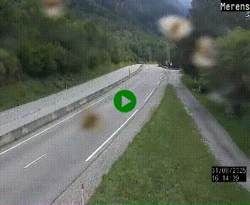 Webcam Ax-les-Thermes sur N20, en direction d'Andorre