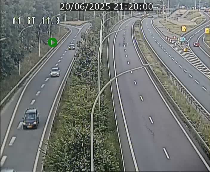 Traffic live webcam Luxembourg Senningerberg - A1 direction Allemagne - BK 11.3