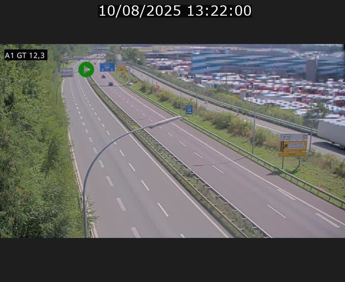 Traffic live webcam Luxembourg Senningerberg - A1 direction Allemagne - BK 12.3