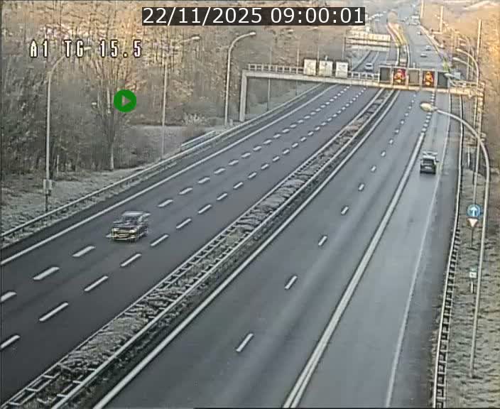Traffic live webcam Luxembourg Munsbach - A1 direction Luxembourg - BK 15.5