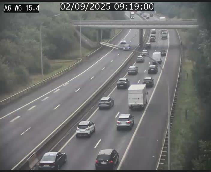 Traffic live webcam Luxembourg Capellen - A6 - BK 15.4 - direction Luxembourg/France/Allemagne