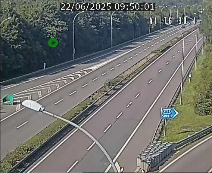 Traffic live webcam Luxembourg Grevenmacher - A1 direction Luxembourg - BK 30.1