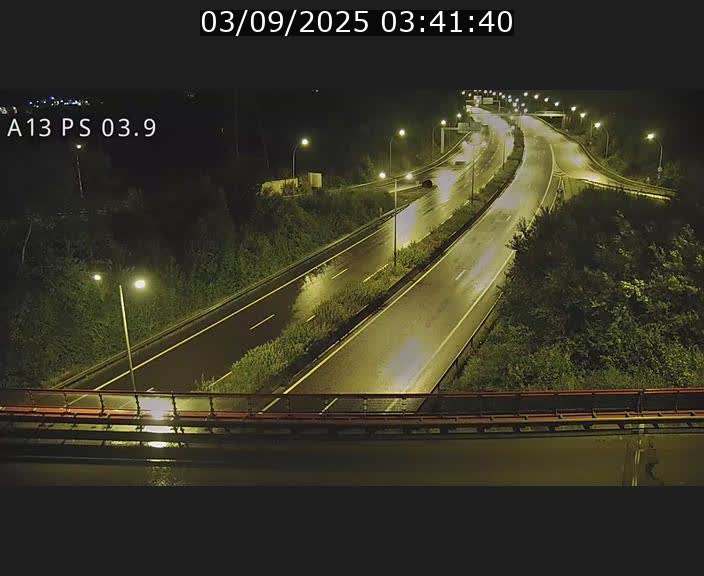 Traffic live webcam Luxembourg Differdange - A13 direction Esch-sur-Alzette - BK 3.9