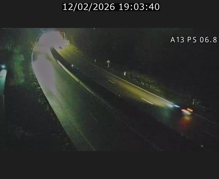 Traffic live webcam Luxembourg Ehlerange - A13 direction Esch-sur-Alzette - BK 6.8