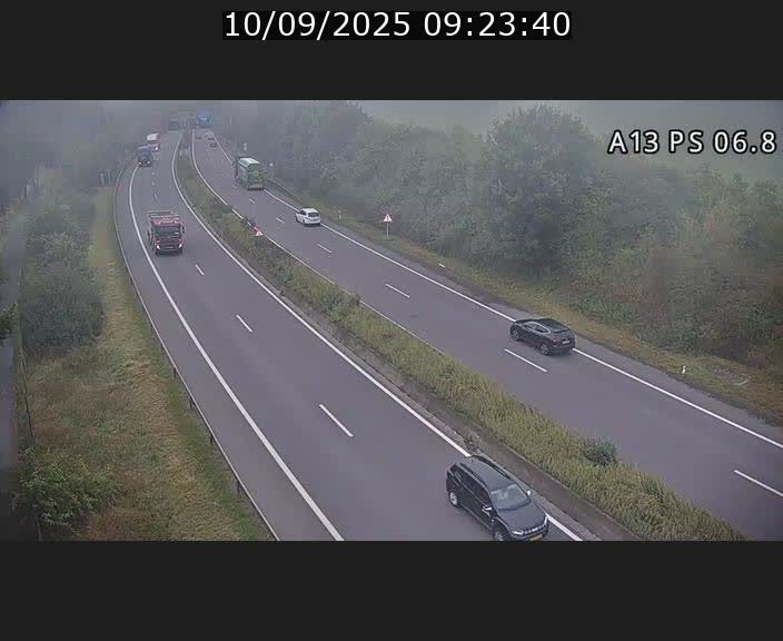 Traffic live webcam Luxembourg Ehlerange - A13 direction Esch-sur-Alzette - BK 6.8