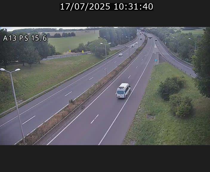 Traffic live webcam Luxembourg Kayl - A13 direction Dudelange - BK 15.6