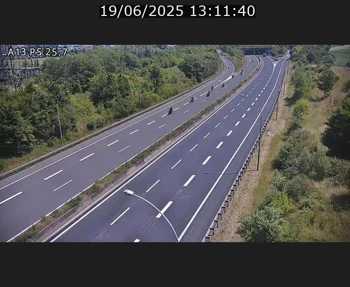 Traffic live webcam Luxembourg Frisange - A13 direction Allemagne - BK 26