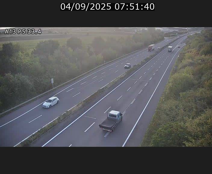 Webcam trafic sur A13 à hauteur de Mondorf-les-Bains en direction d'Altwies