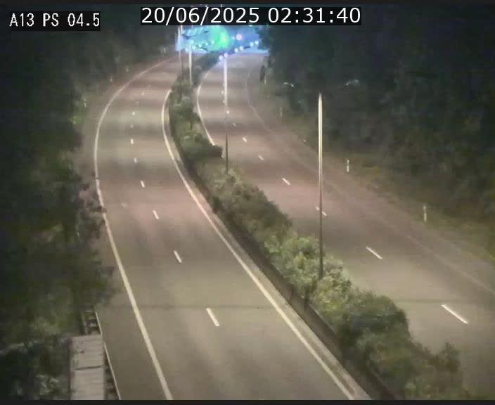 Traffic live webcam Luxembourg Differdange - A13 direction Esch-sur-Alzette - BK 4.5