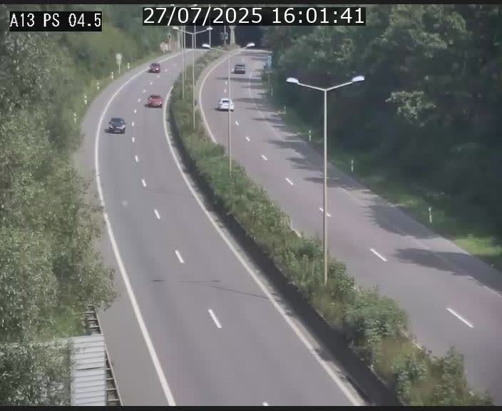 Traffic live webcam Luxembourg Differdange - A13 direction Esch-sur-Alzette - BK 4.5