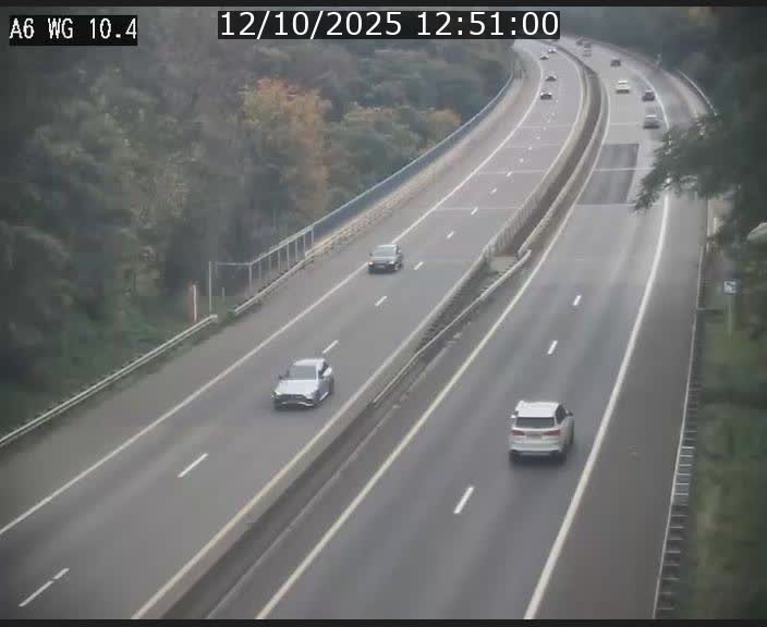 Traffic live webcam Luxembourg Mamer - A6 - BK 10.4 - direction Luxembourg/France/Allemagne