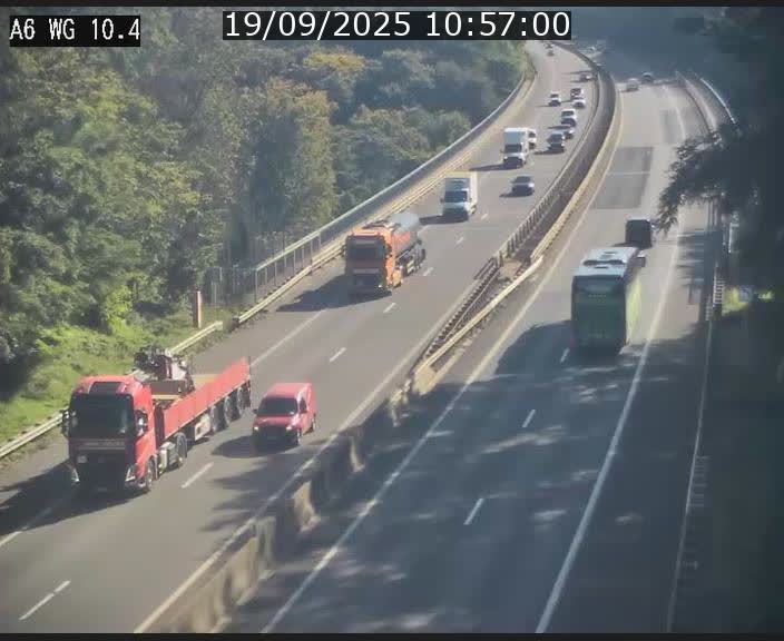 Traffic live webcam Luxembourg Mamer - A6 - BK 10.4 - direction Luxembourg/France/Allemagne
