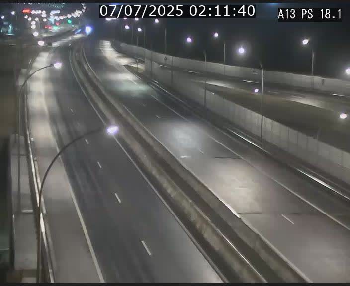 Traffic live webcam Luxembourg Dudelange - A13 direction Croix de Bettembourg - BK 18.1