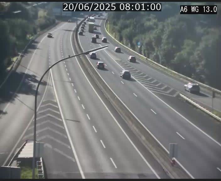 Traffic live webcam Luxembourg Mamer - A6 - BK 13 - direction Luxembourg/France/Allemagne
