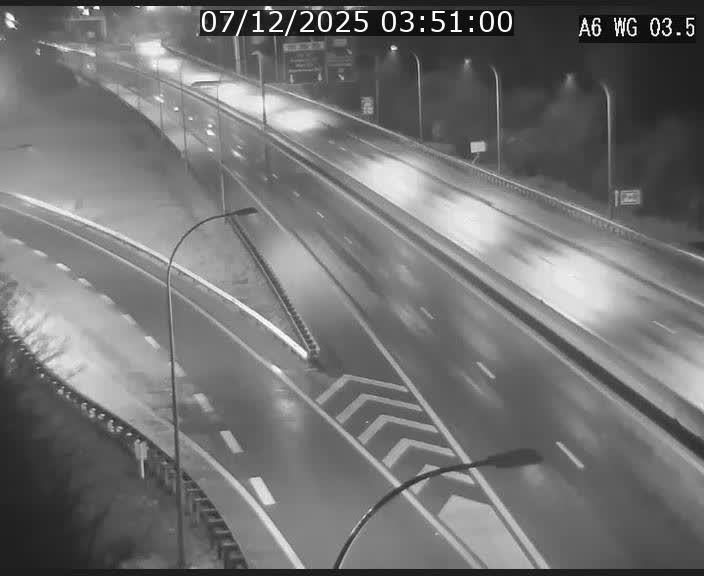 Traffic live webcam Luxembourg - Croix de Cessange - A6 - BK 3.5 - direction France/Allemagne