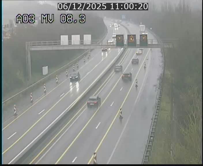 Webcam Autoroute après la Croix de Bettembourg en direction de Luxembourg sur l'A3