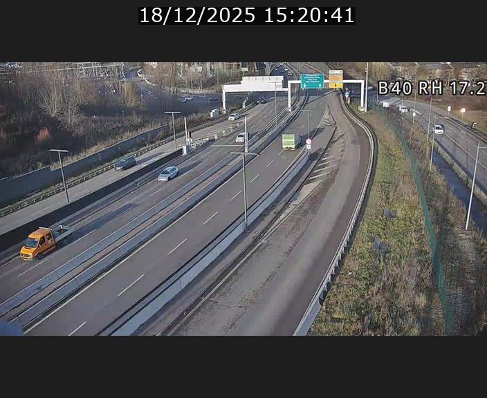 Webcam sur le contournement d'Esch Belval à hauteur de la sortie Université de Luxembourg. Vue orientée vers Luxembourg