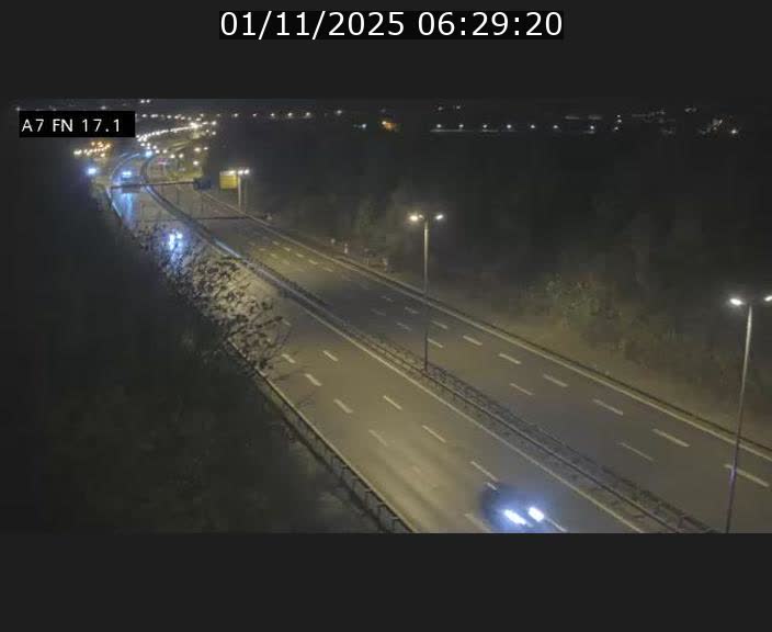 Caméra trafic Luxembourg - A7, Merscherbierg direction Mersch