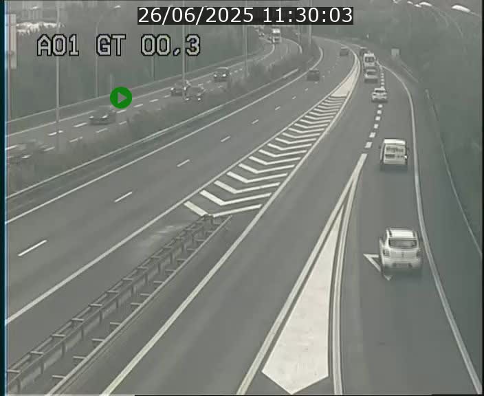 Traffic live webcam Luxembourg Croix de Gasperich - A1 direction Kirchberg - BK 0.3