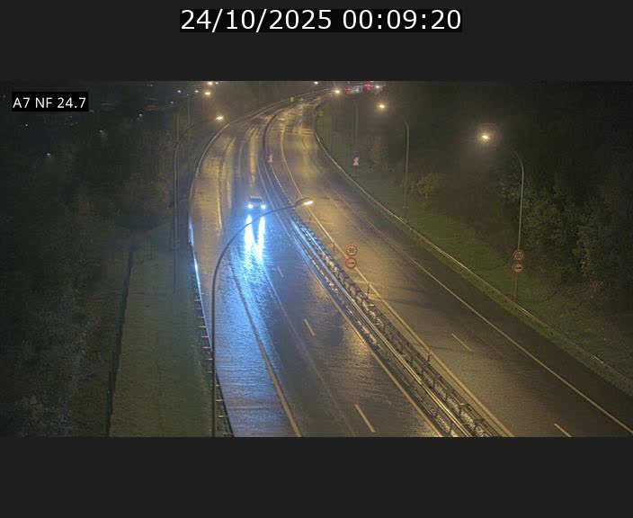 Caméra trafic Luxembourg - A7, Schieren direction Mersch