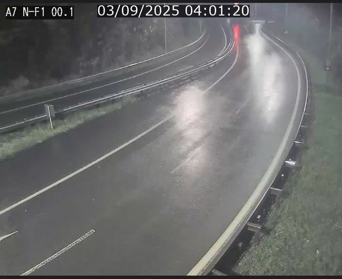 Webcam autoroute Luxembourg A7 située dans la sortie 1 Waldhof, vers la N11, avant le Tunnel Stafelter