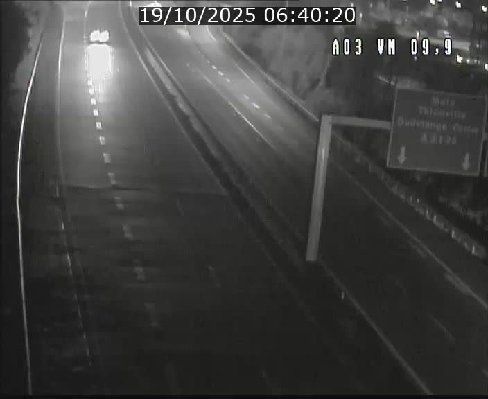 Webcam Autoroute à la Croix de Bettembourg - A3 - BK 9.9 - direction France