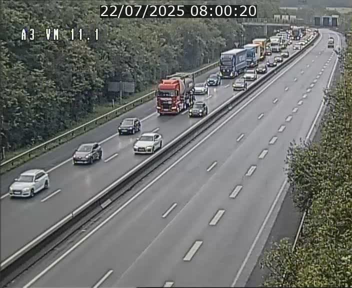 Webcam à la frontière franco-luxembourgeoise, avant la Croix de Bettembourg - BK 11.1 - direction Luxembourg-ville