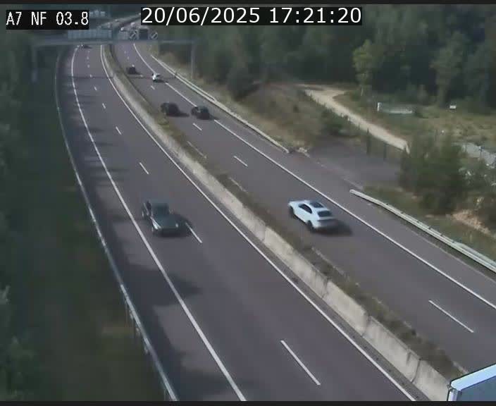 Webcam autoroute A7 au Luxembourg à la sortie du Tunnel Stafelter vers le Nord