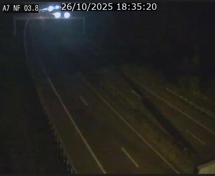 Webcam autoroute A7 au Luxembourg à la sortie du Tunnel Stafelter vers le Nord