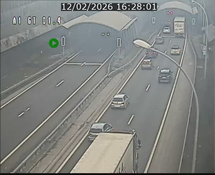 Traffic live webcam Luxembourg Hesperange - A1 direction Kirchberg - BK 1.4
